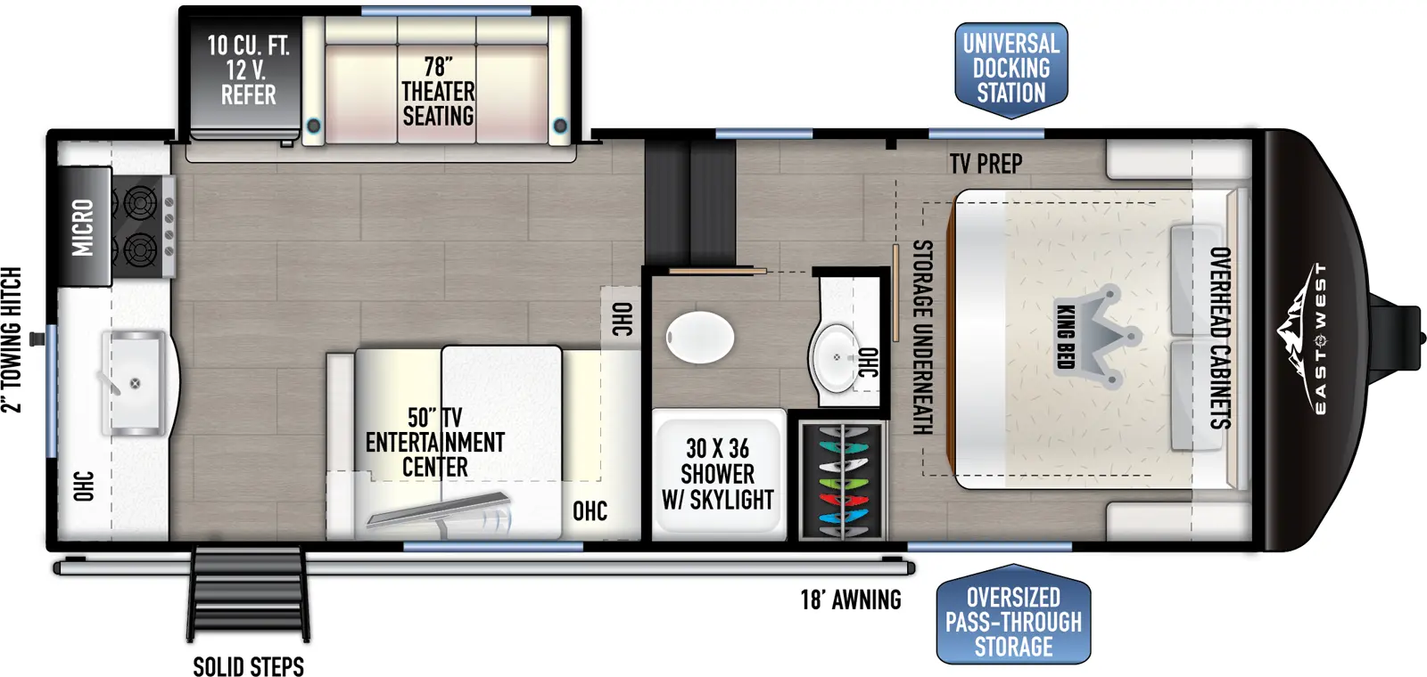 Blackthorn 22RK Floorplan